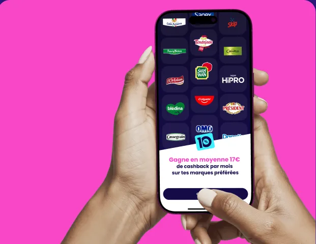 Aperçu de l'application 10% sur smartphone